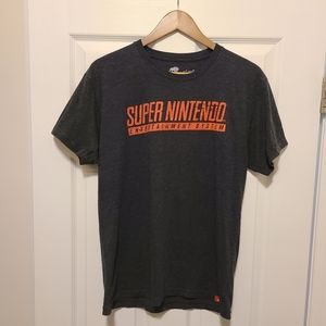 BOGO! Super Nintendo Logo Tee T-Shirt Men Size Medium M